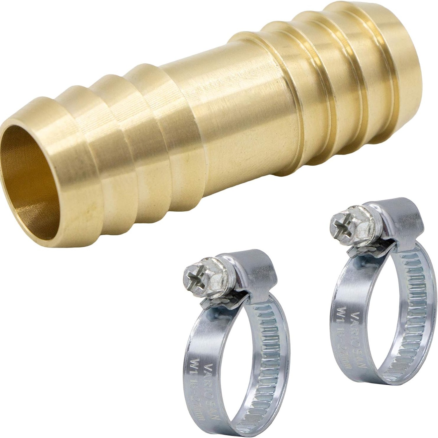 Extendible Drain Hose Set with Brass Connector and Clamps: image 3