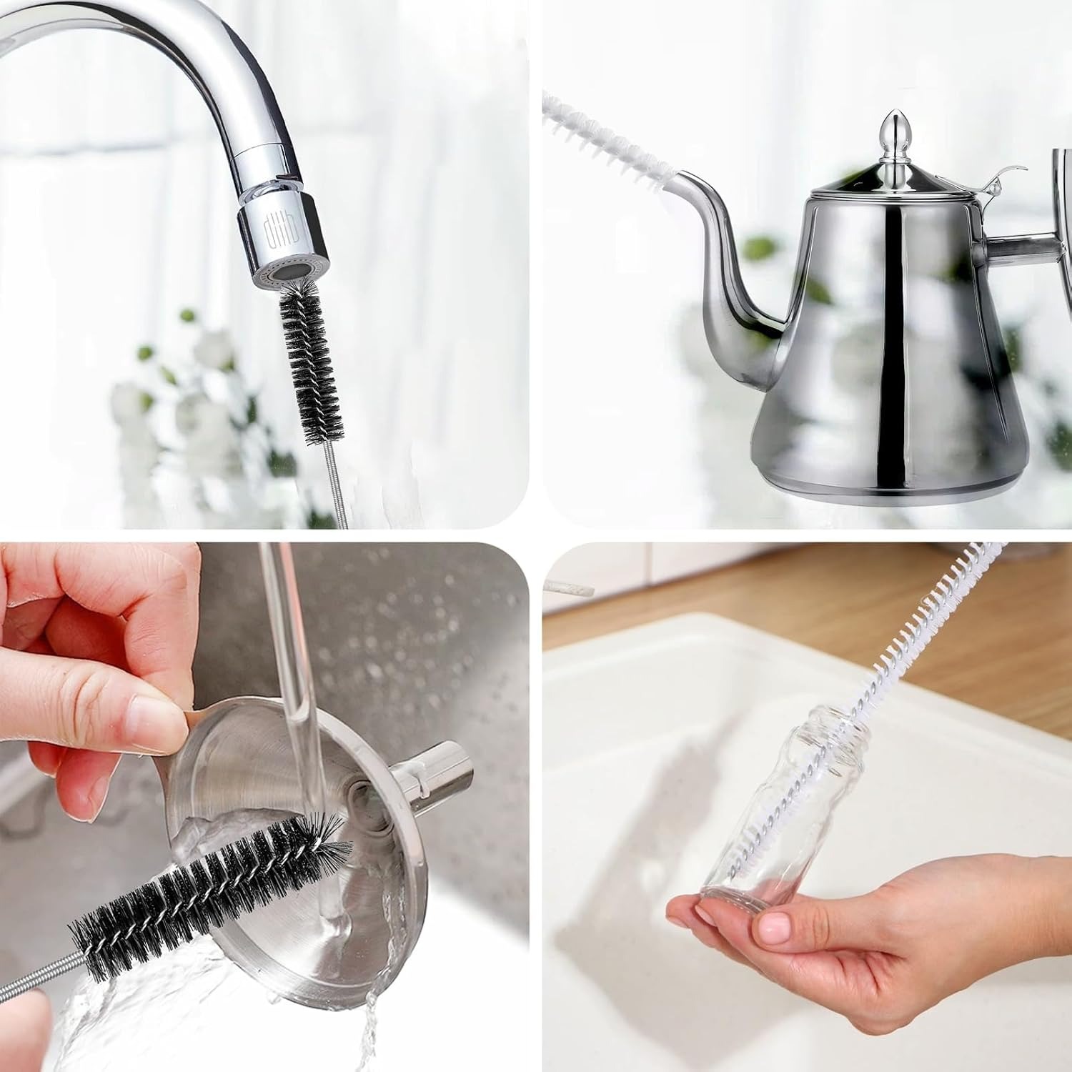 200cm Flexible Drain Brush Set, 3 Pack
