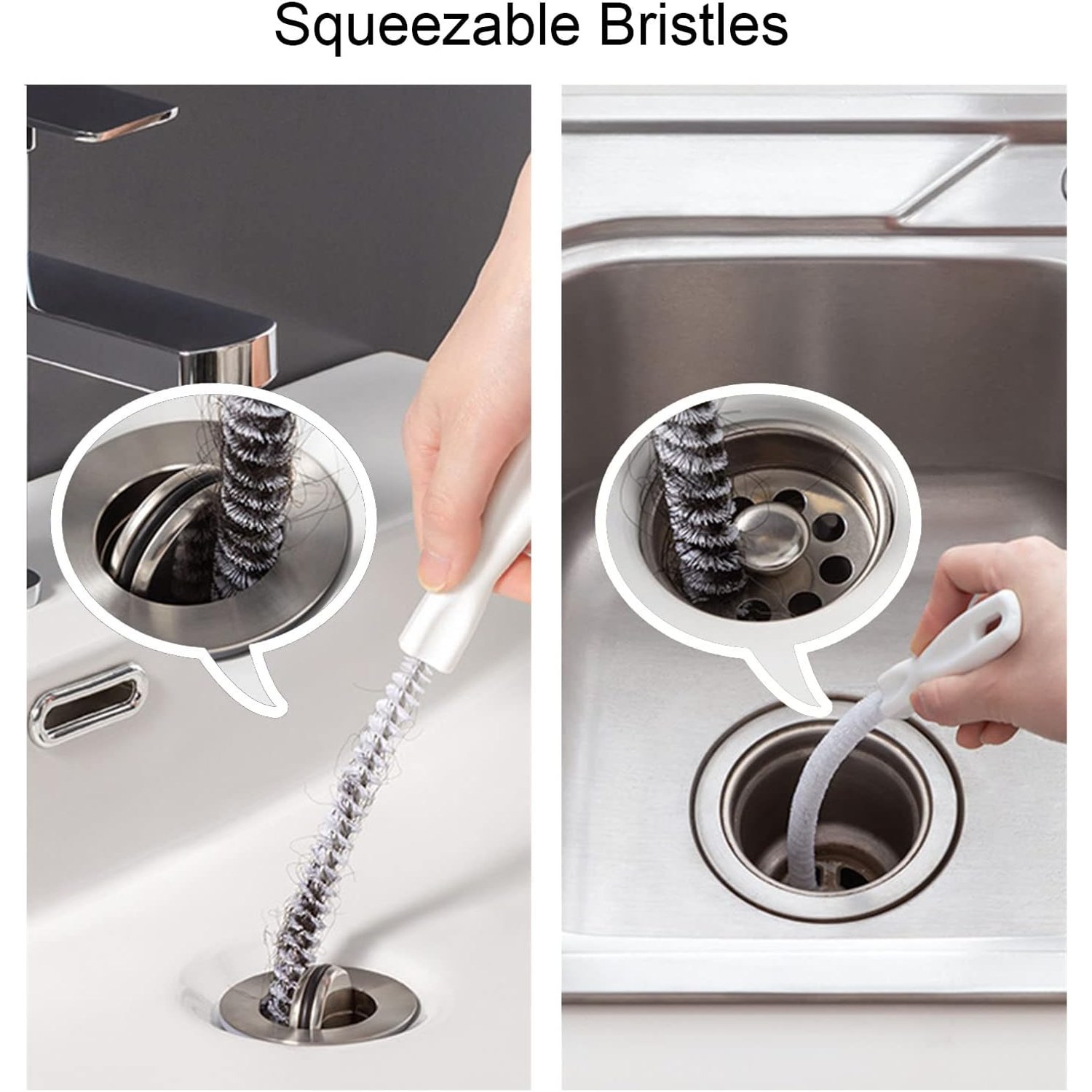 45cm Flexible Drain Cleaning Brush, 2 Pack: image 6