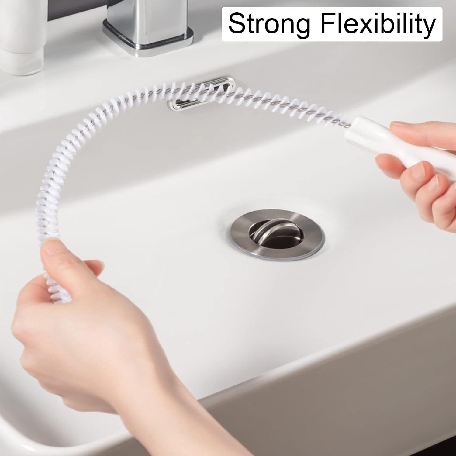 45cm Flexible Drain Cleaning Brush, 2 Pack: image 7