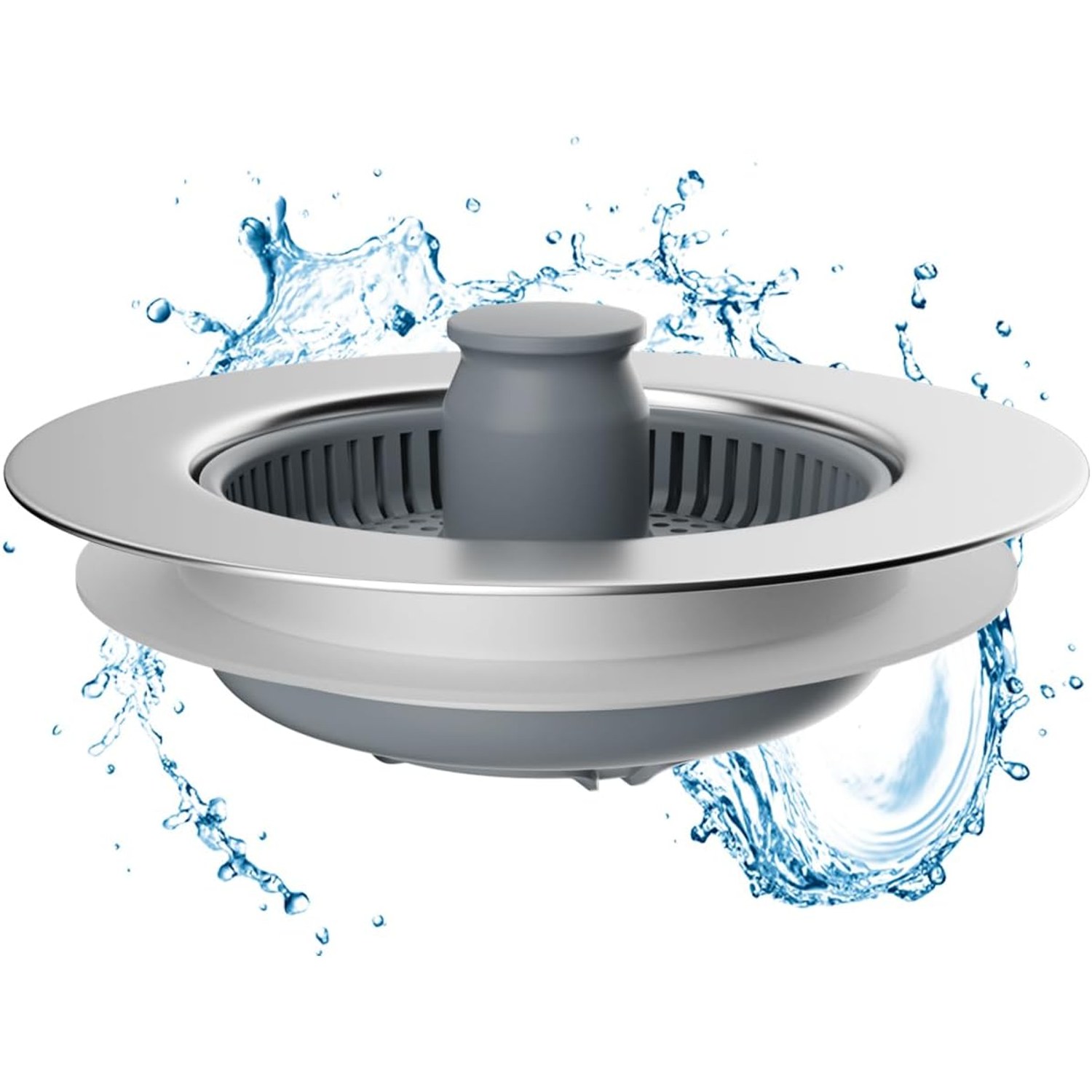 3-in-1 Kitchen Sink Strainer and Stopper