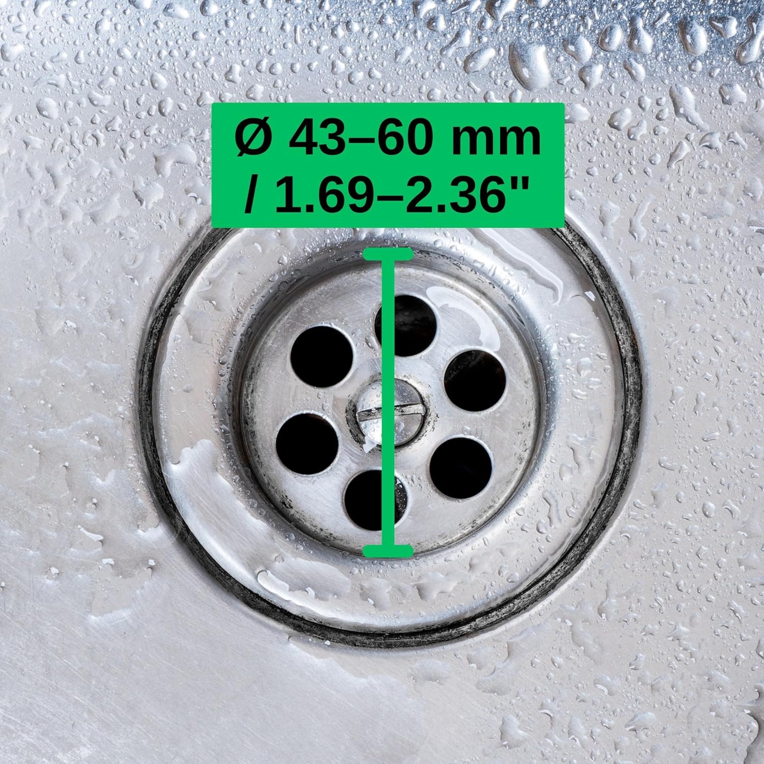 Fine Mesh Drain Strainer 70mm (3 Pack)