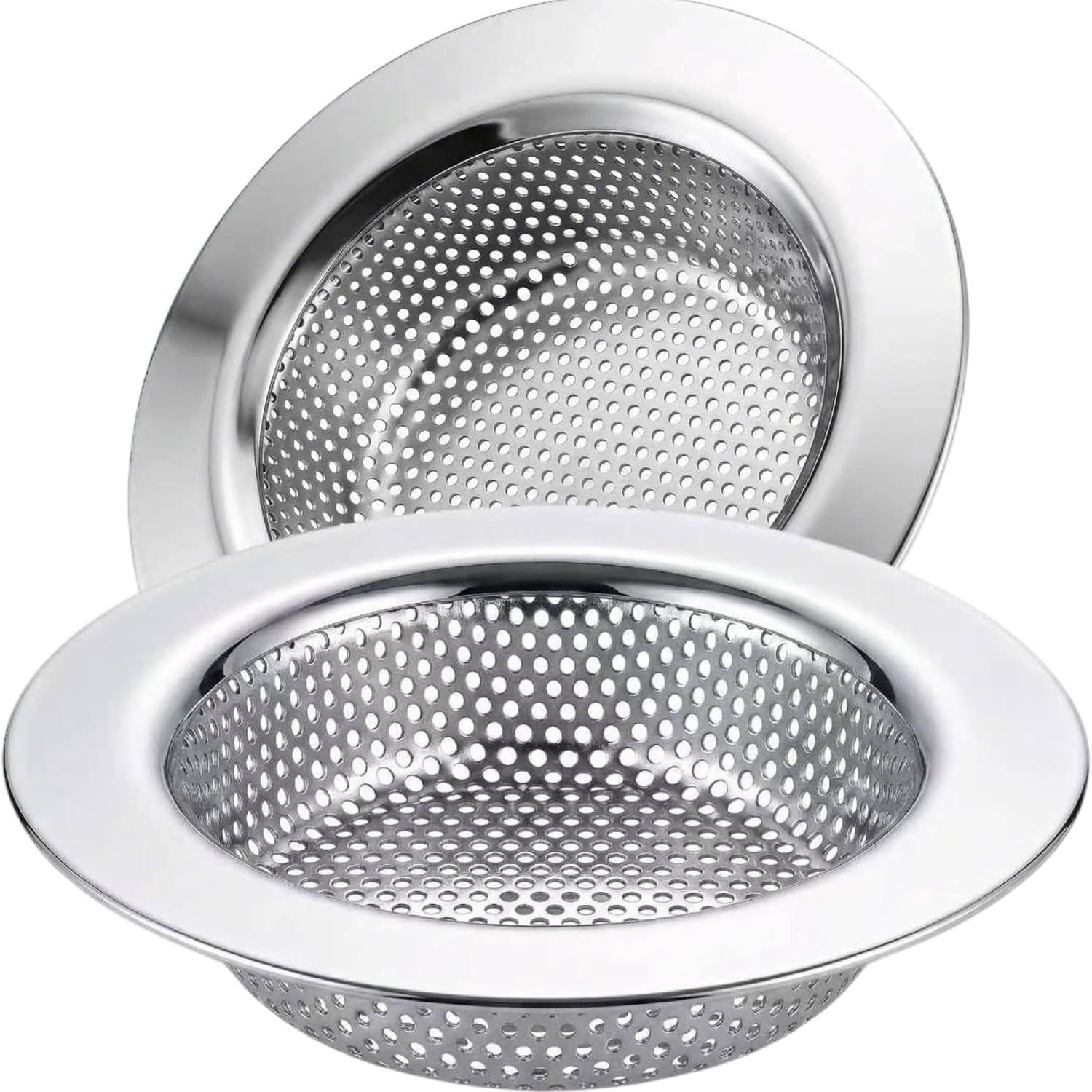 Wide Rim Kitchen Sink Strainer (2 Pack)