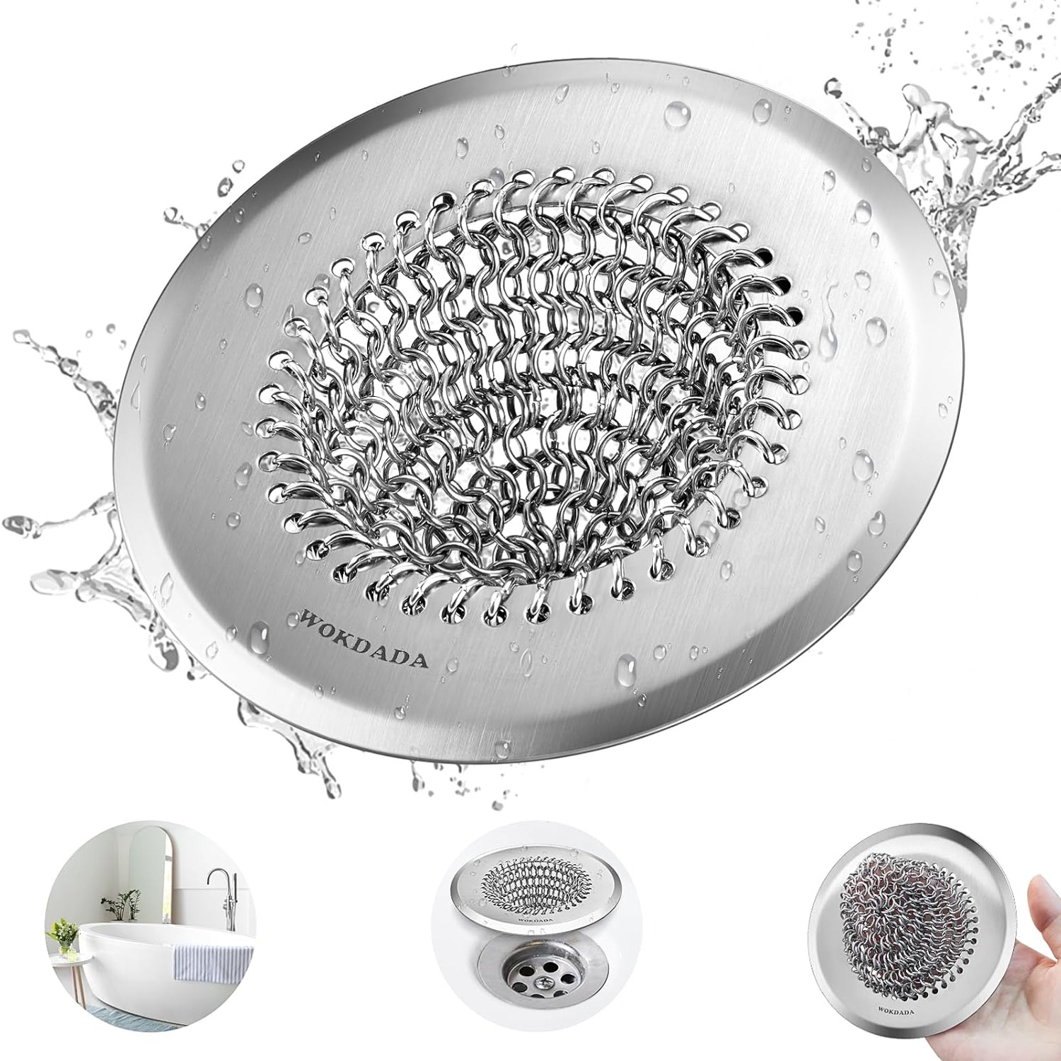 Flip Clean Shower Hair Strainer
