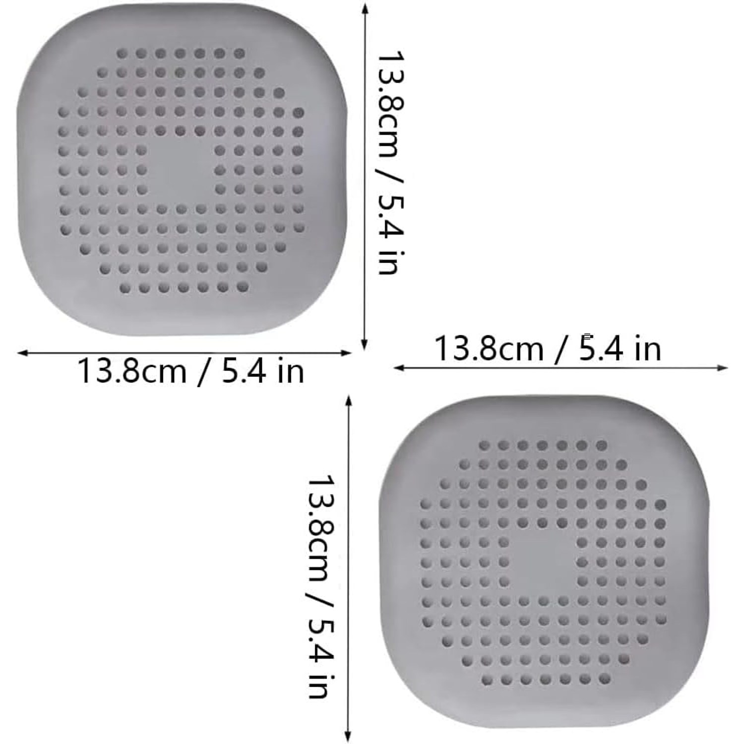 Silicone Shower Hair Catcher (2 Pack)