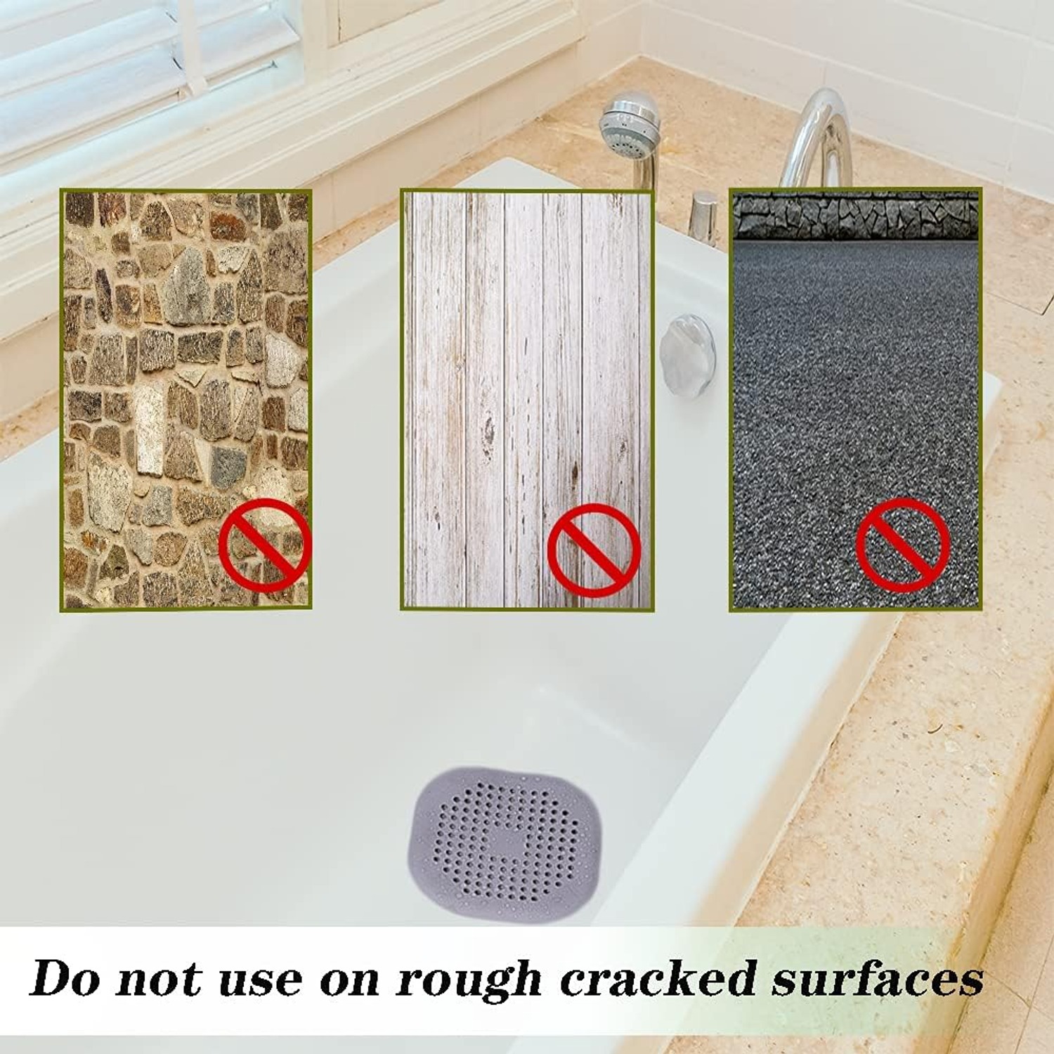 Silicone Shower Hair Catcher (2 Pack)