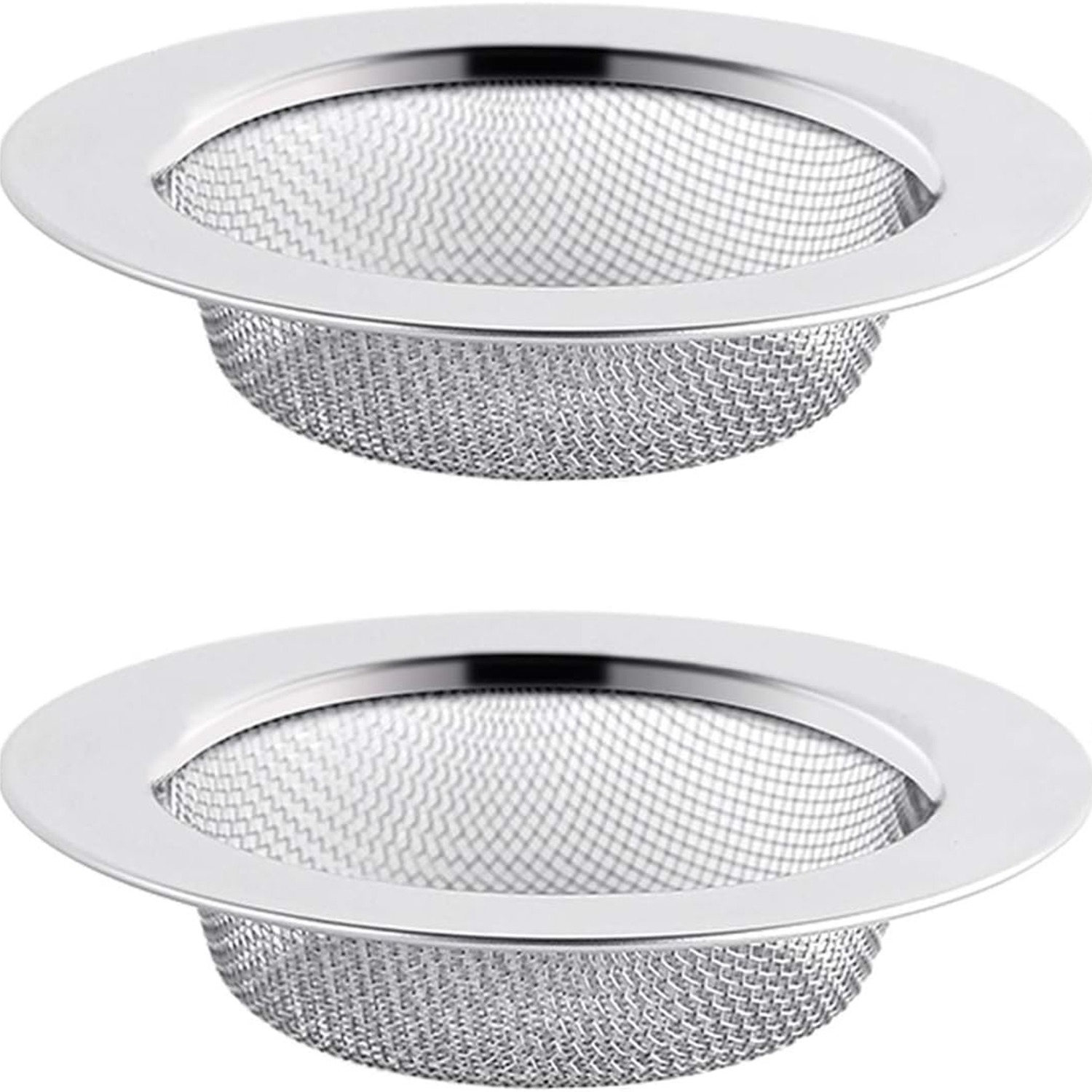 Stainless Steel Hair Strainer 75mm (2 Pack)