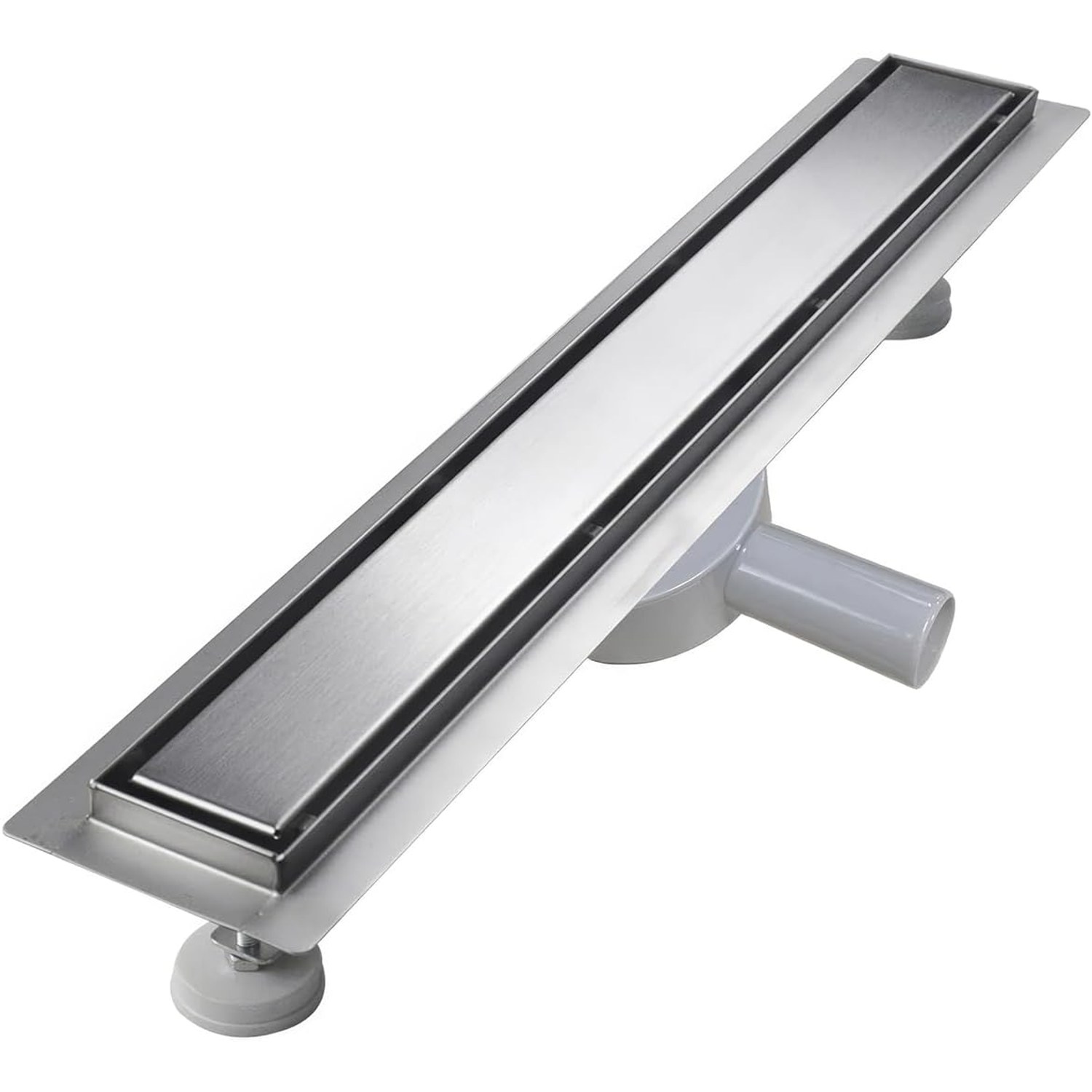 80cm Linear Shower Drain with 360° Siphon and Hair Strainer