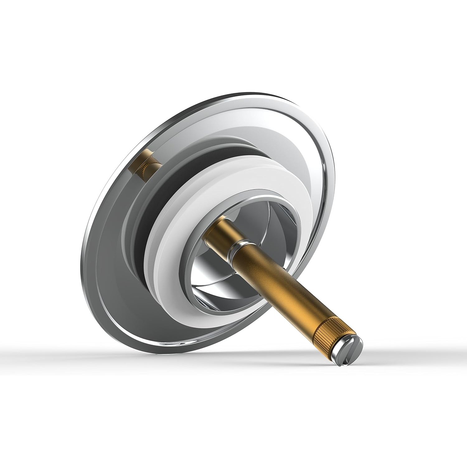 Brass Bath Plug 72mm with Chrome Finish