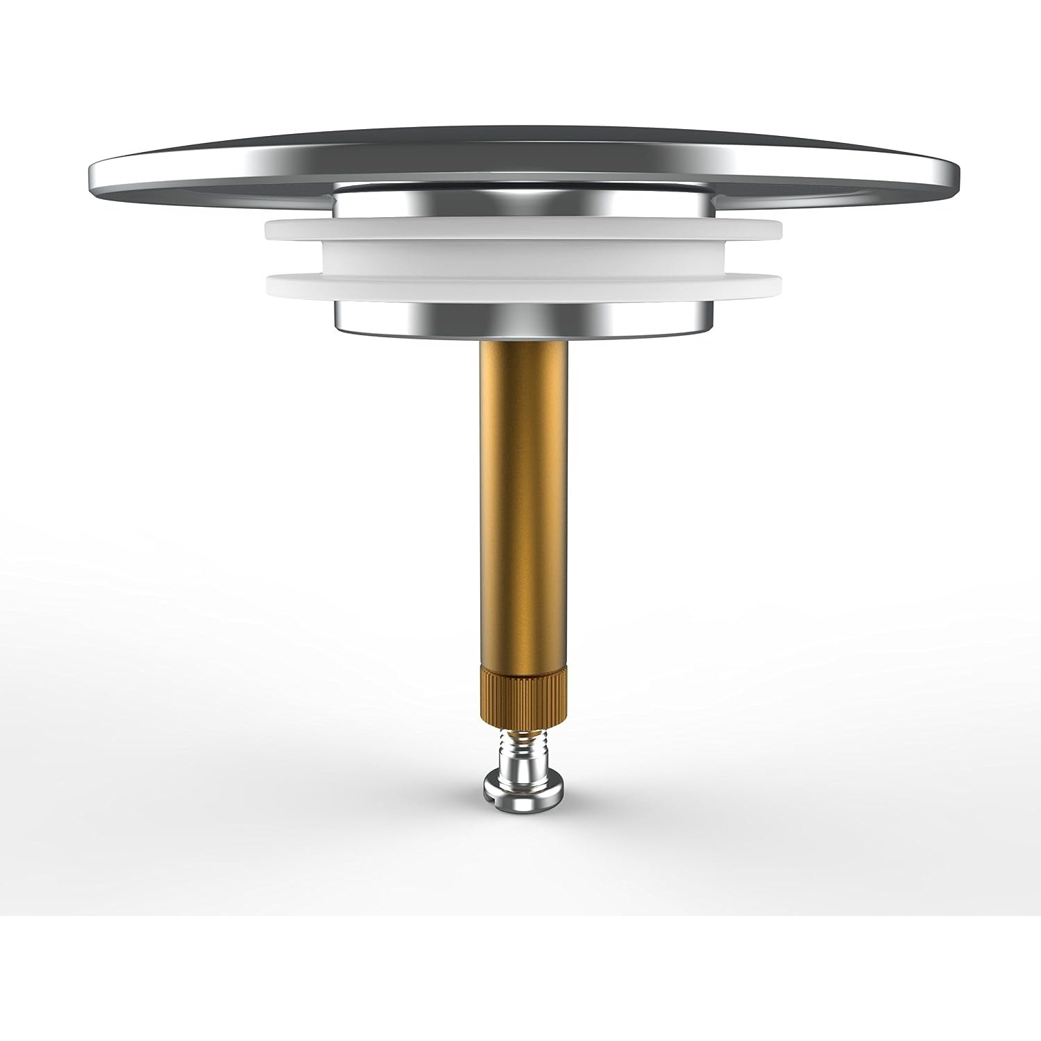 Brass Bath Plug 72mm with Chrome Finish