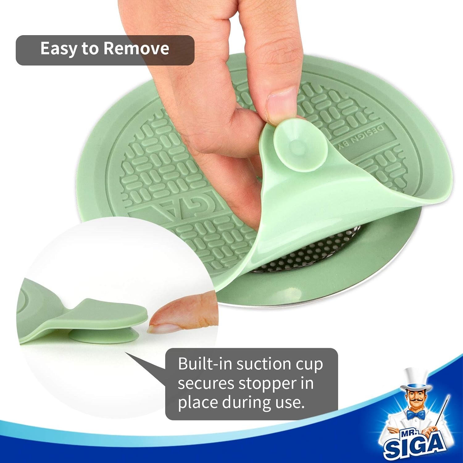Silicone Bath Plug 3 Pack: image 3